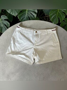🤍✨ Tommy Hilfiger White Shorts | Classic Preppy Summer Style | 5” Inseam ☀️👖